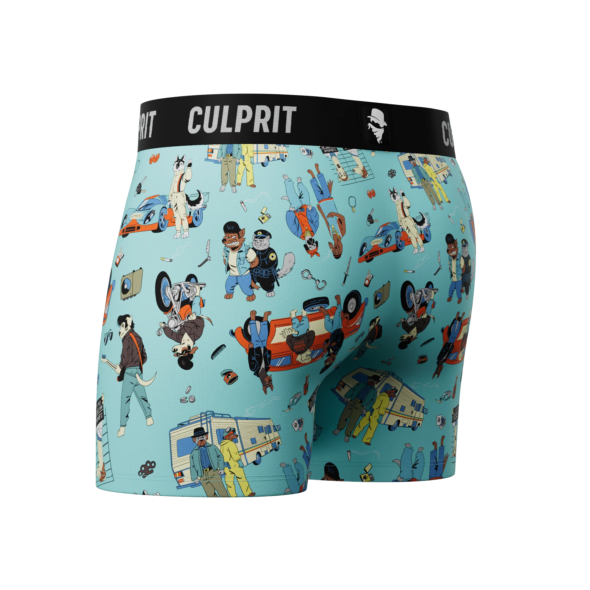 Bad to the Bone 🚓  Boxer Briefs w/ fly - Image 3