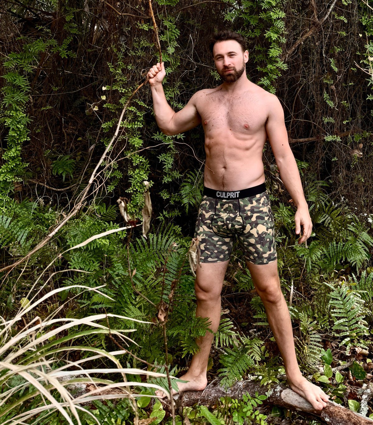 Camo Bunnies 🌳🐰 Boxer Briefs w/ fly - Image 5