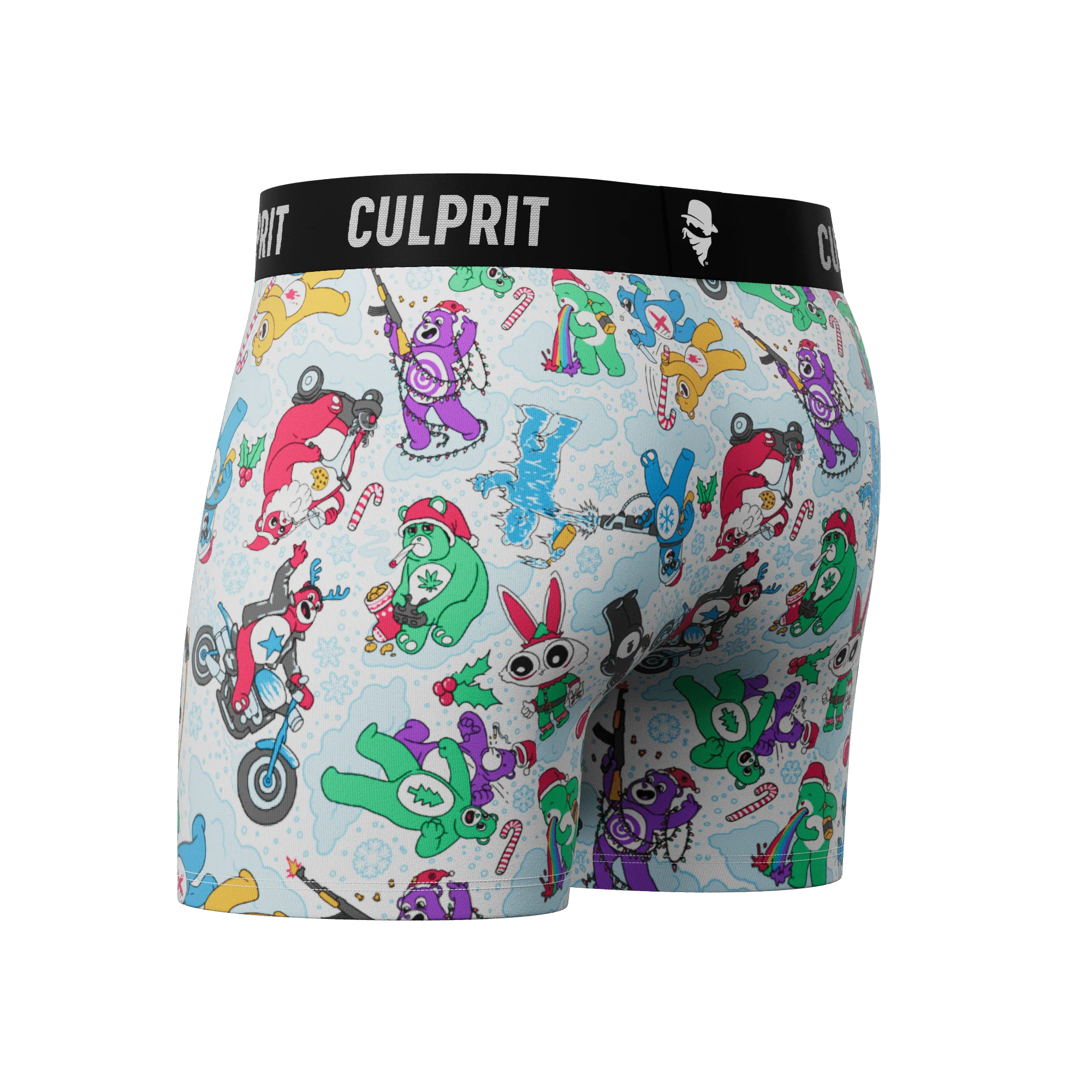 Don't Care Bears Christmas 🎄❄️ Boxer Briefs w/ fly - Image 3