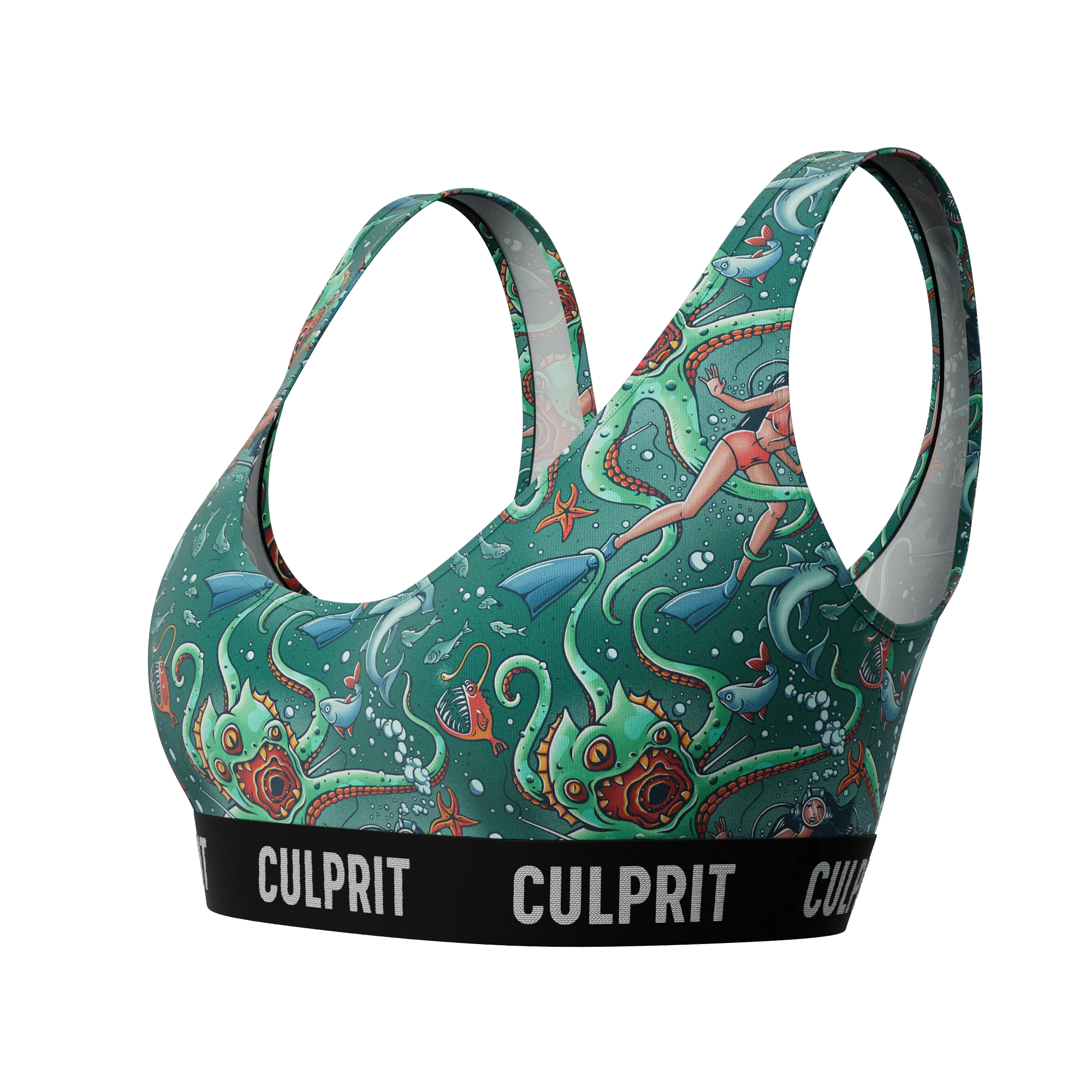 Get It Kraken! 🦑 Scoop Bra - Image 3